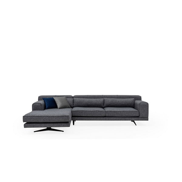Tamsiai pilka kampinė sofa Artie Jivago, kairysis kampas-image-2