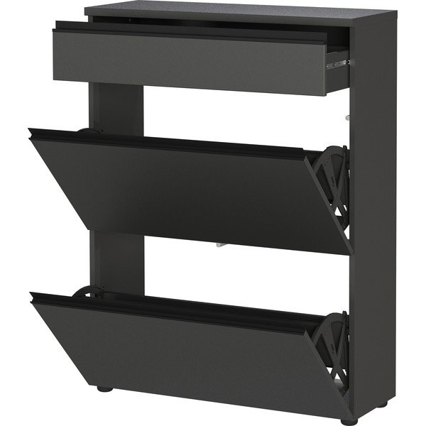 Antracito spalvos spintelė batams 80x107x29 cm Baldone – Germania-image-2