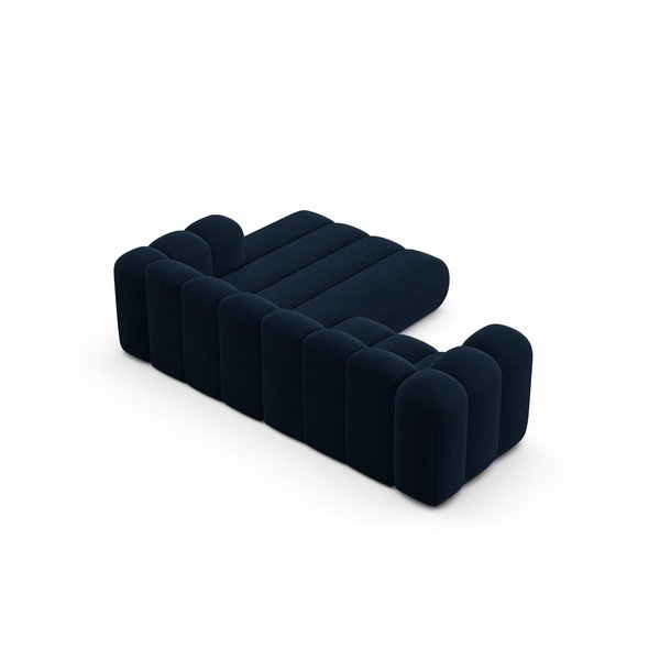 Kampinė sofa tamsiai mėlynos spalvos (su dešiniuoju kampu) Lupine – Micadoni Home-image-3