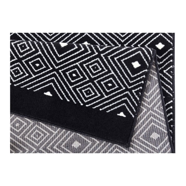Juodas kilimas "Zala Living Quadrangle", 200 x 290 cm-image-3