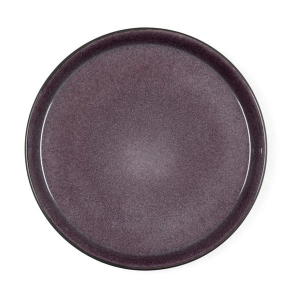 Slyvų violetinės spalvos akmens masės negili lėkštė Bitz Mensa, ⌀ 27 cm