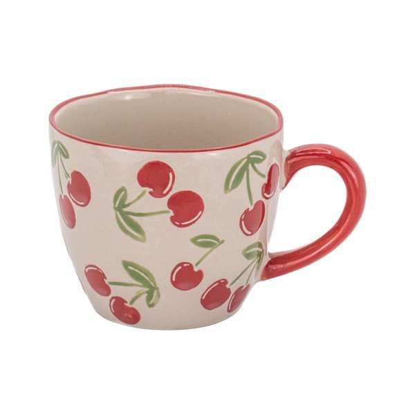Smėlio spalvos iš keramikos puodelis 250 ml Cherries – Sass & Belle