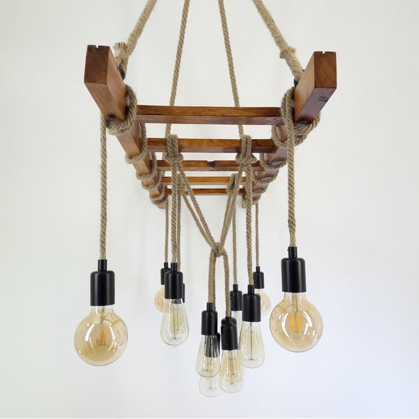 Lubinis šviestuvas iš pušies masyvo Merdiven-image-2