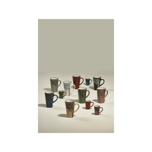 Iš akmens masės puodelis raudonos spalvos 500 ml Hela – Villa Collection-image-1