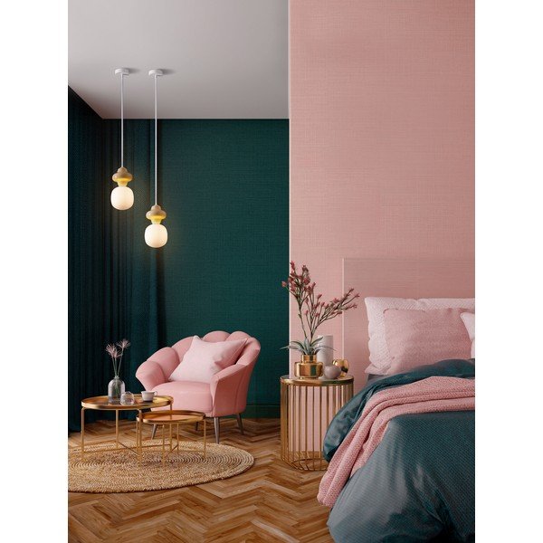 Baltos spalvos/kreminės spalvos iš keramikos kabantis šviestuvas ø 18 cm su stiklo gaubtu Clio – Nova Luce-image-2