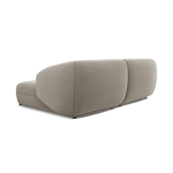 Smėlio spalvos iš velveto kampinė sofa (su dešiniuoju kampu) Moana – Makamii-image-4