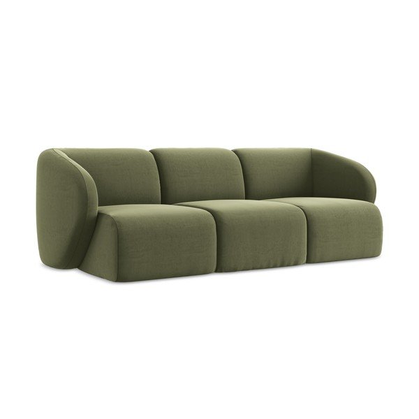 Žalios spalvos sofa iš velveto 244 cm Lani – Makamii-image-1
