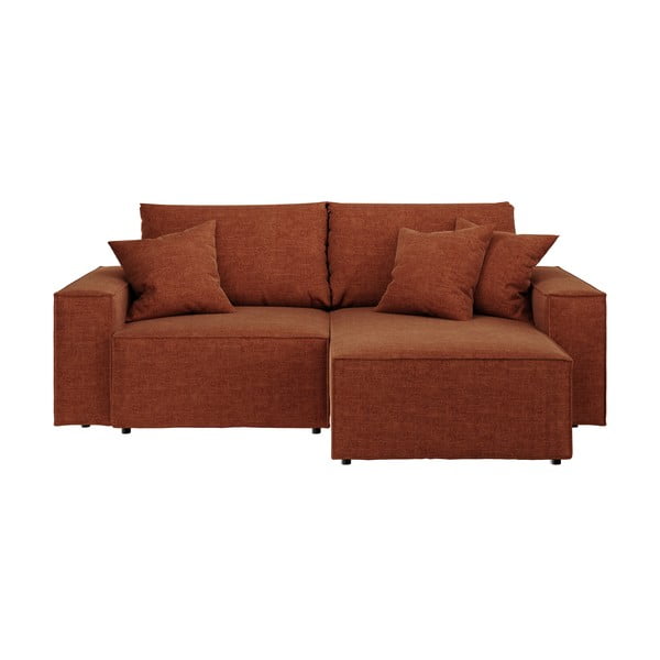 Sulankstoma kampinė sofa oranžinės spalvos (kintama) Melow – Ghado