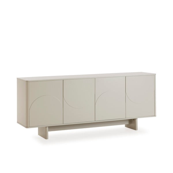 Kreminės spalvos šoninė spintelė 180x75x40 cm Solei – MOME-image-3
