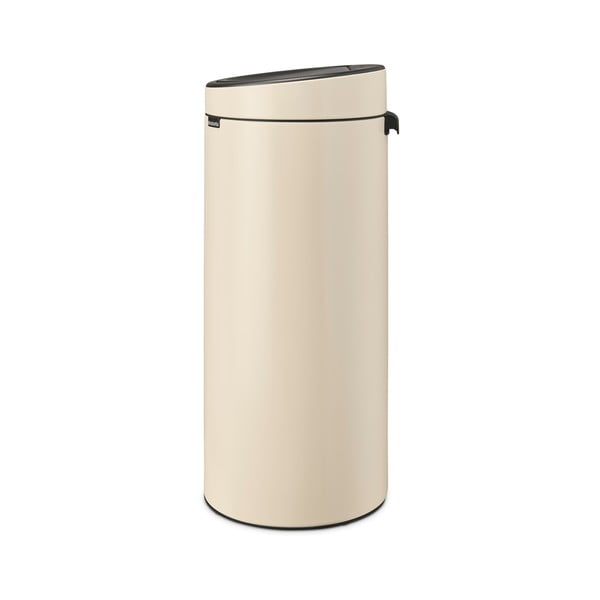 Iš plieno galima atidaryti palietus šiukšliadėžė smėlio spalvos 30 l Touch Bin – Brabantia-image-3