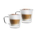 Iš stiklo  puodeliai 2 vnt. kapučino/su dviguba sienele 350 ml – Vialli Design