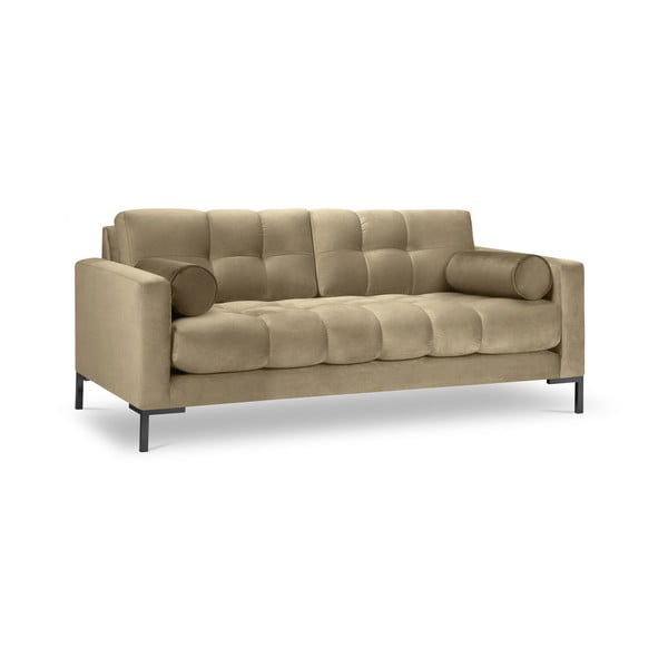 Smėlio spalvos aksominė sofa Cosmopolitan Design Bali-image-3