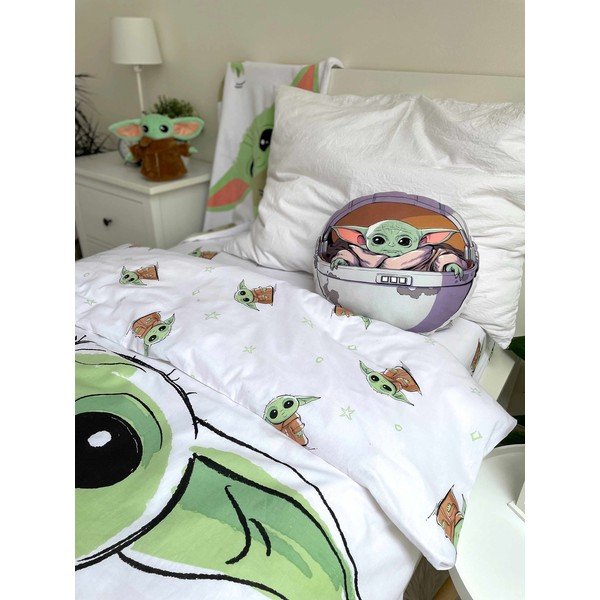 Iš mikropliušo vaikiška pagalvė ø 40 cm Star Wars "Mandalorian 02" – Jerry Fabrics-image-2