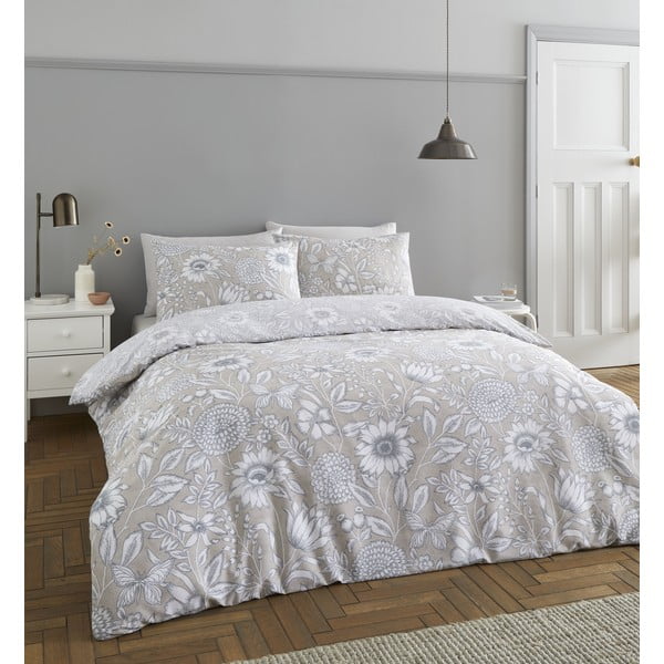 Pilka patalynė 200x135 cm Tapestry Floral - Catherine Lansfield-image-1