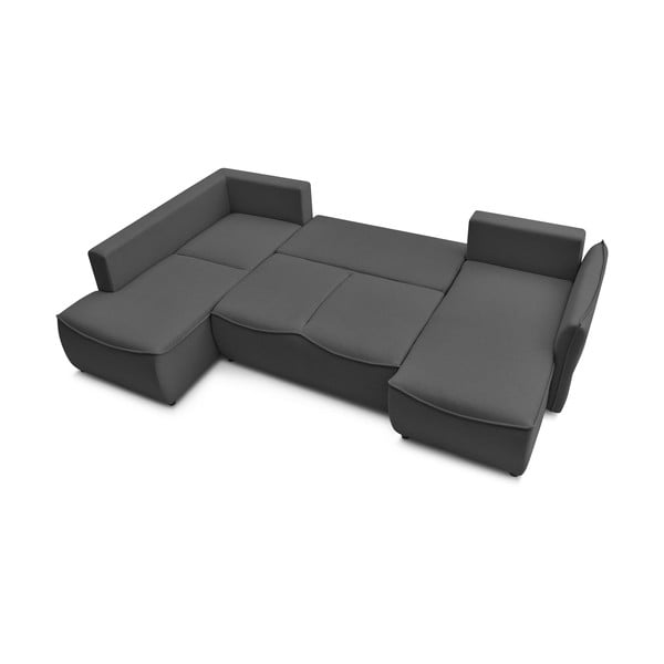 Sulankstoma kampinė sofa tamsiai pilkos spalvos (su kairiuoju kampu) Leon – Bobochic Paris-image-3