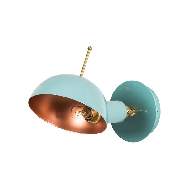 Šviesiai mėlynas sieninis šviestuvas Homemania Decor Oglio-image-2