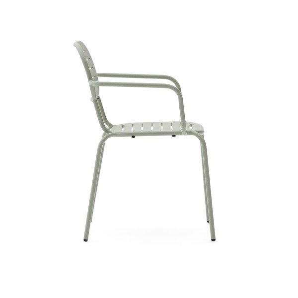 Mėtų spalvos metalinė sodo kėdė Brai – Kave Home-image-3