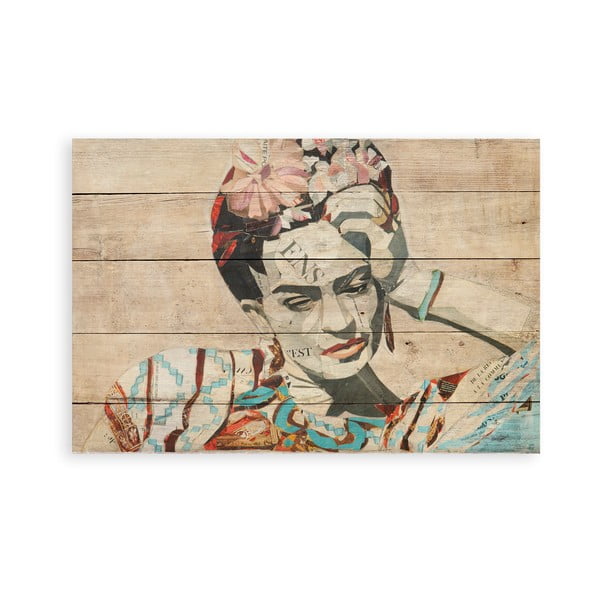 Medinis paveikslas Madre Selva Collage of Frida, 40 x 60 cm