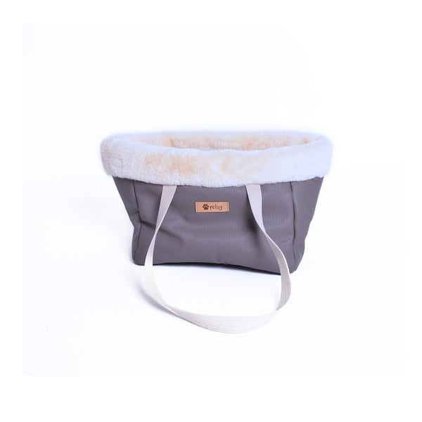 Rudos spalvos eko odos dėžė 35x21 cm Snow - Petsy-image-3