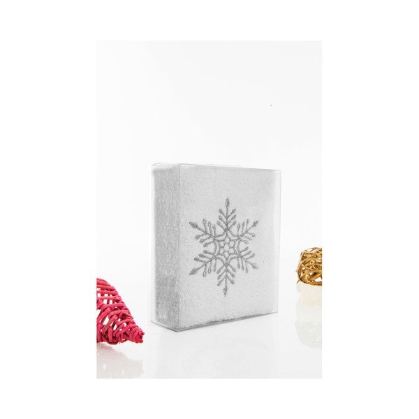 Rankšluostis Christmas Snowflake White, 30 x 50 cm-image-2
