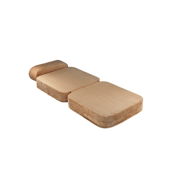 Rudos spalvos iš kordinio velveto vaikiškas krėslas Flip – Wigiwama-image-2