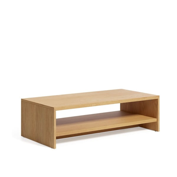 Kavos staliukas natūralios spalvos iš ąžuolo 60x120 cm Abilen – Kave Home
