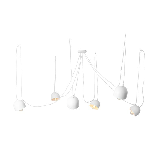 Baltas pakabinamas šviestuvas 6 lemputėms Individualizuota forma "Popo