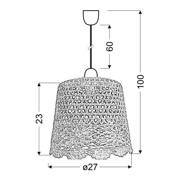 Oranžinės spalvos kabantis šviestuvas Nonna – Candellux Lighting-image-2