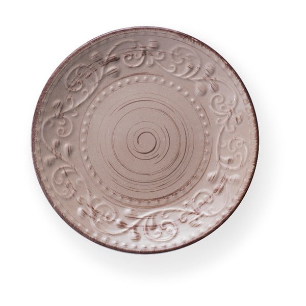 Desertinė iš akmens masės lėkštė rudos spalvos ø 21 cm Serendipity – Brandani