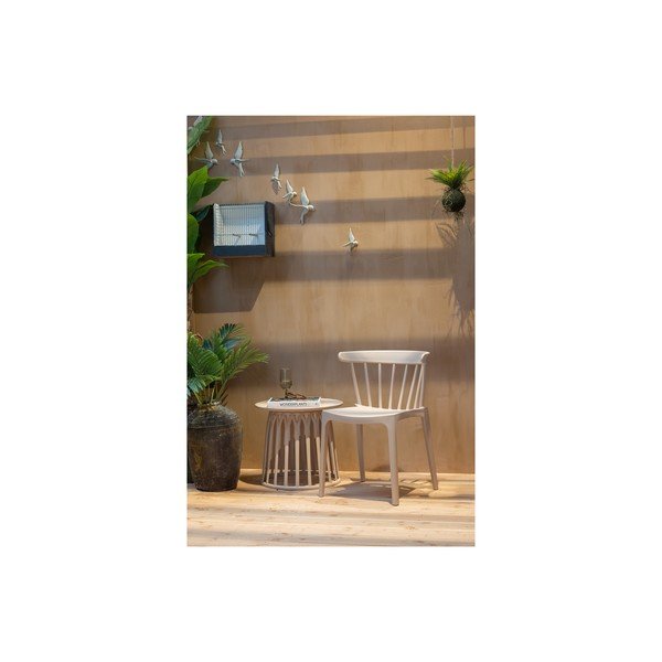 Smėlio spalvos sodo staliukas WOOD Boy, ø 50 cm-image-2