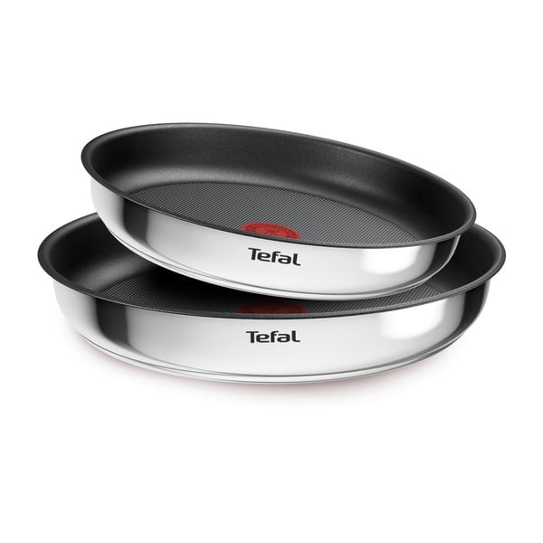 Keptuvės iš nerūdijančio plieno 2 vnt. su nelimpančia danga/su nuimama rankena ø 26 cm INGENIO Cook Eat L8813S75 – Tefal-image-3