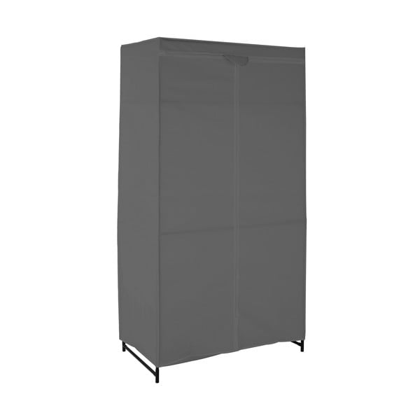 Iš tekstilės drabužių spinta pilkos spalvos 90x160 cm Dara – Premier Housewares