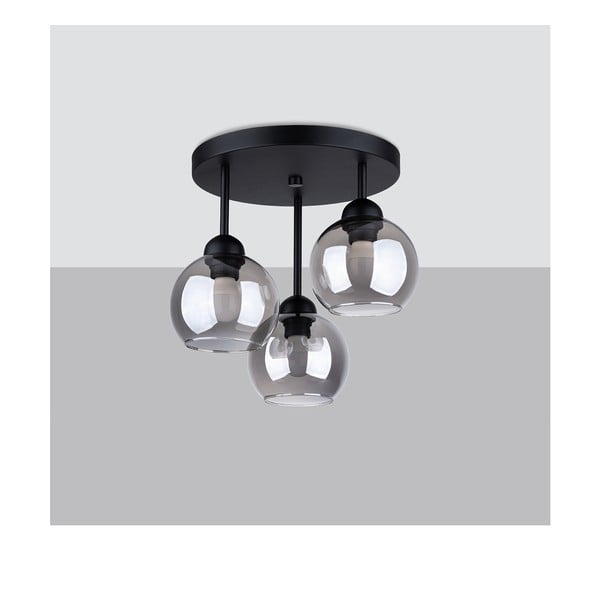 Lubinis šviestuvas juodos spalvos ø 15 cm Grande – Sollux-image-4