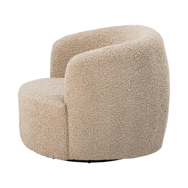 Iš boucle krėslas smėlio spalvos Bocca – Bloomingville-image-4