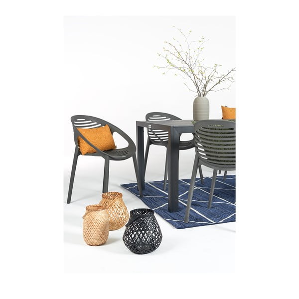 Pilkos spalvos sodo baldų komplektas 6 asmenims Le Bonom Joanna Thor-image-2