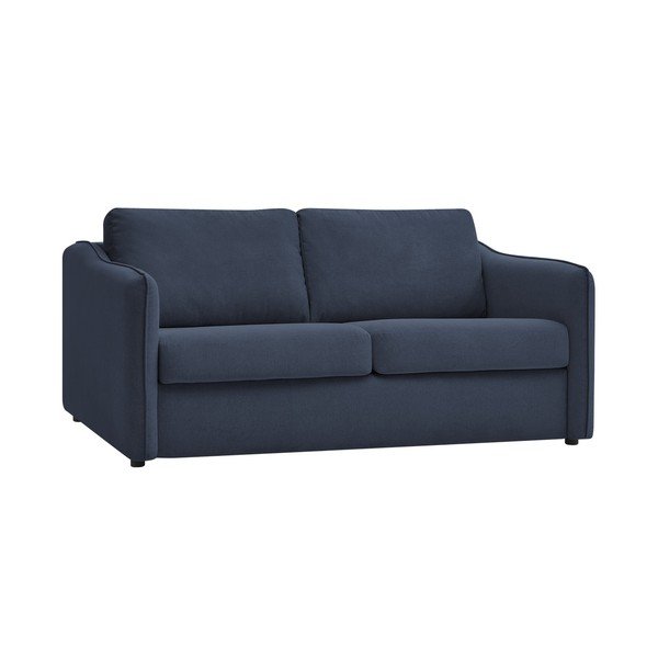 Tamsiai mėlynos spalvos sofa miegojimui/sulankstoma 178 cm Lenny – Bobochic Paris-image-3