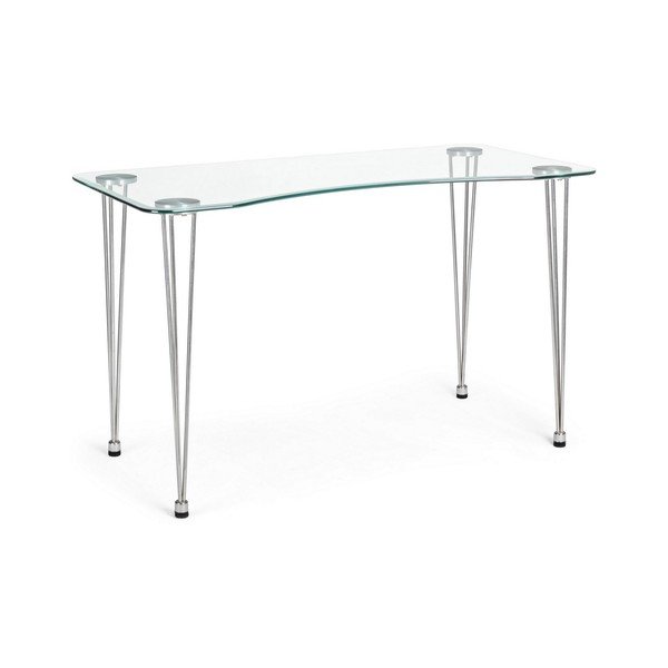 Rašomasis stalas su stikliniu stalviršiu 60x120 cm Rondo – Bizzotto