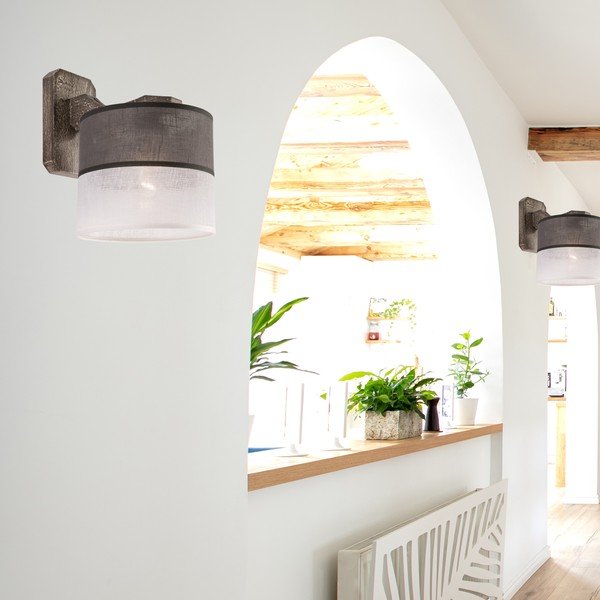 Sieninė lempa pilkos spalvos ø 16 cm Andrea – LAMKUR-image-1