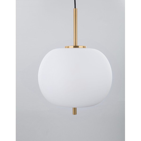 Baltos spalvos/žalvario spalvos iš stiklo kabantis šviestuvas ø 30 cm Lato – Nova Luce-image-2