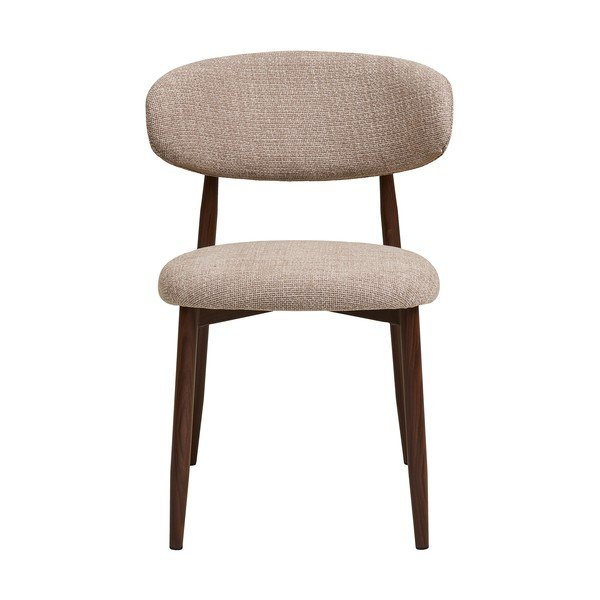 Smėlio spalvos/tamsiai rudos spalvos iš audinio valgomojo kėdė Levanto – House Nordic-image-3