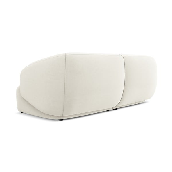 Baltos spalvos iš velveto sofa 232 cm Moana – Makamii-image-2