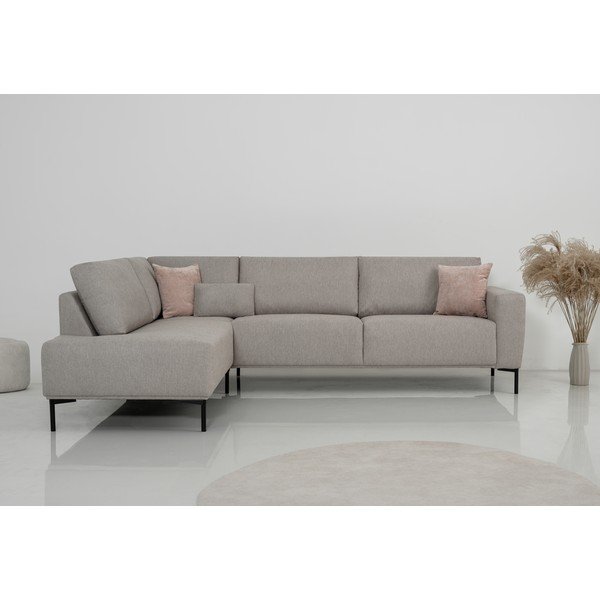 Kampinė sofa smėlio spalvos (su kairiuoju kampu) Loosdrecht – Scandic-image-1