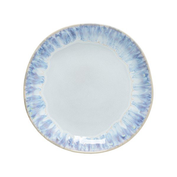 Baltos spalvos/mėlynos spalvos desertinė iš akmens masės lėkštė ø 22 cm Brisa – Costa Nova