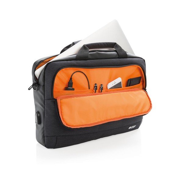 Juodas nešiojamojo kompiuterio krepšys "XD Design" 15'' "Swiss Peak", 8 l-image-1