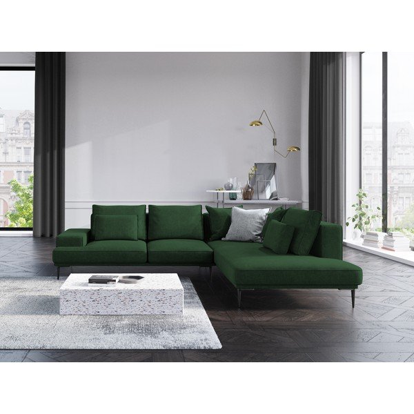 Žalia sofa-lova Interieurs 86 Liege, kampas dešinėje-image-1
