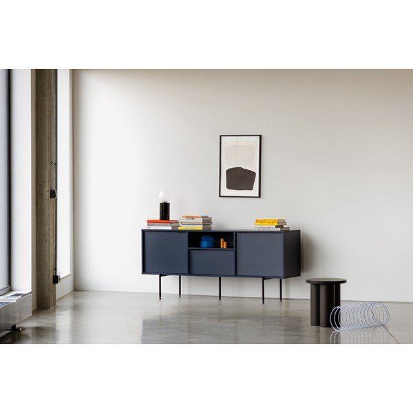 Tamsiai mėlynos spalvos TV spintelė 180x79x50 cm Bau – noo.ma-image-1