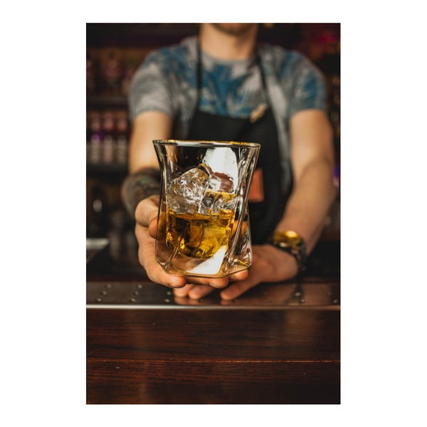 Dvisienė viskio stiklinė Vialli Design, 300 ml-image-3