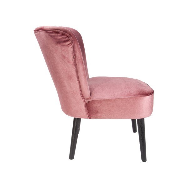 Rožinė kėdė su aksomo apmušalais "Leitmotiv Luxury-image-1