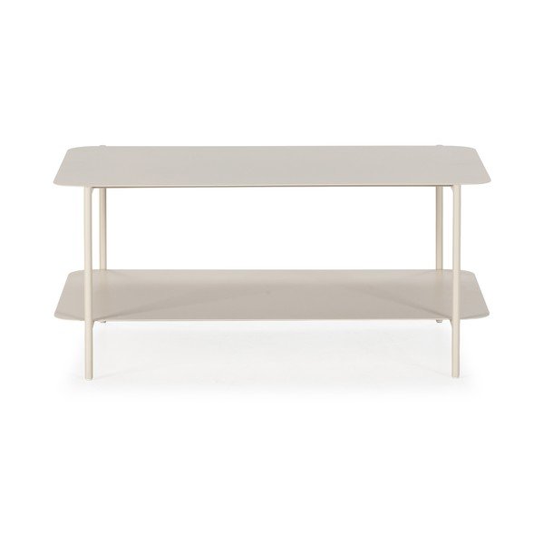 Kreminės spalvos iš metalo kavos staliukas 58x90 cm Beatrix – MOME-image-3