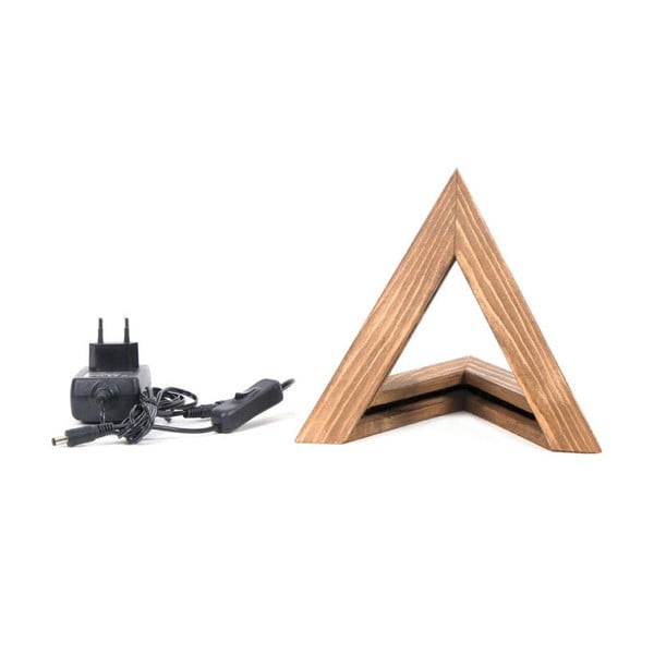 Medinis stalinis šviestuvas Triangle-image-2